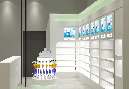 Glass Pharmacy Display Showcase for Drug Store Furniture