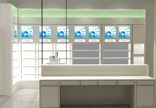 Glass Pharmacy Display Showcase for Drug Store Furniture