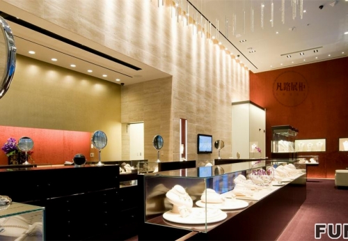Customized Wooden Display Showcase for Jewelry Store Design