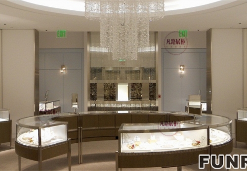 ​OEM Round Display Cabinet for Jewelry Brand Store 