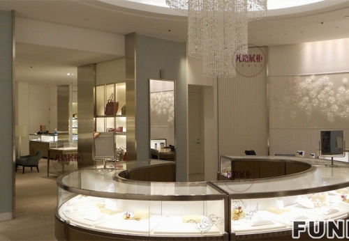 Round Design Display Cabinet for Jewelry Brand Store Decoration