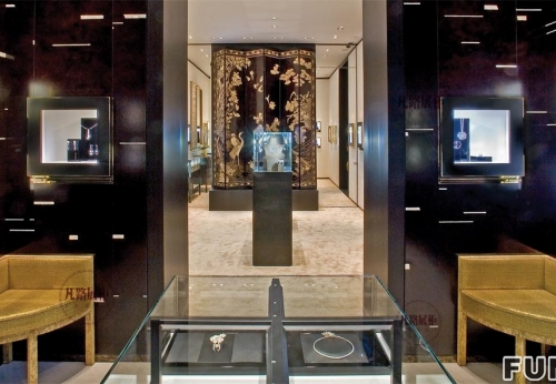 Chanel watch store display cabinet case renderings