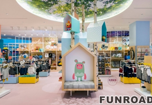 Customized Children Clothing Display Case for Shop Furniture
