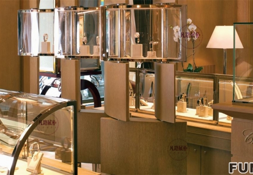 Customized Jewelry Showcase for Brand Store Design