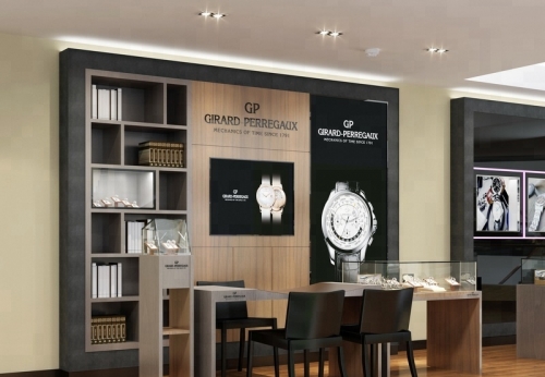   High-end Wooden Watch Shop Showcase Interior Design