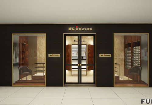 Custom Stylish Wooden Display Showcase for Shopping Mall Decor