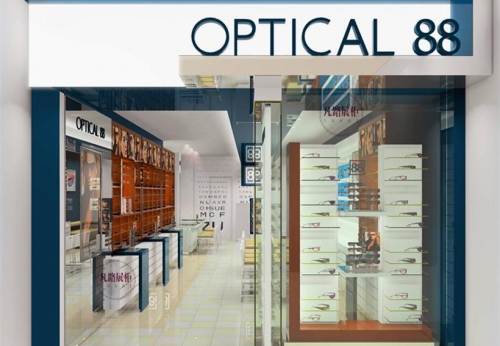 Customized Optical Display Showcase for Optical Shop Decor