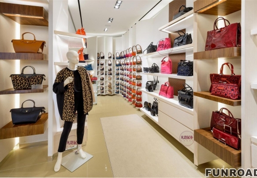 Clothing bag shop display cabinet case renderings