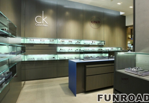 Customized Showcase for CK Watch Shop Decor