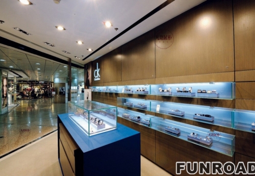 CK watch store display cabinet case renderings