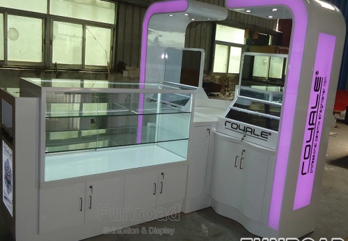 Modern Style Hair Salon Kiosk for Barber Service