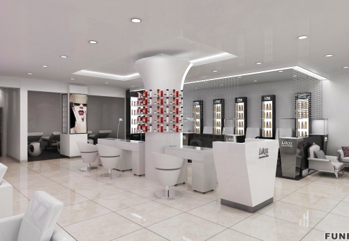 Hair Salon Display Cabinet for Barber Shop Interior Design