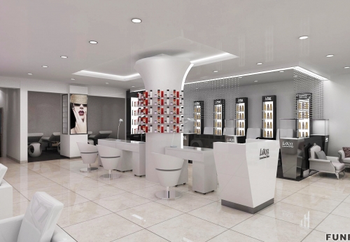 Customized barber shop interior design for barber shop furniture