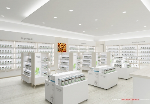 2018 Retail Pharmacy Shop Interior Design Pharmacy Display Showcase