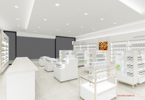 Retail Pharmacy Display Showcase for Drug Store Design