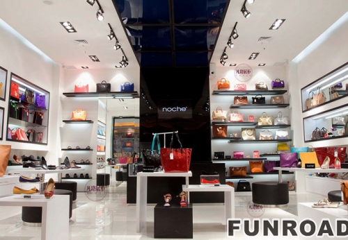 High-end brand-name bags women's shoes display cabinet case renderings