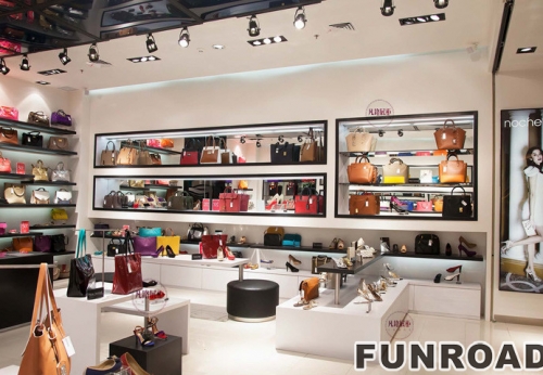 High-end brand-name bags women's shoes display cabinet case renderings