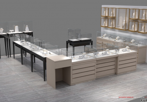 Stylish Jewelry Display Showcase for Shopping Mall Store Decor