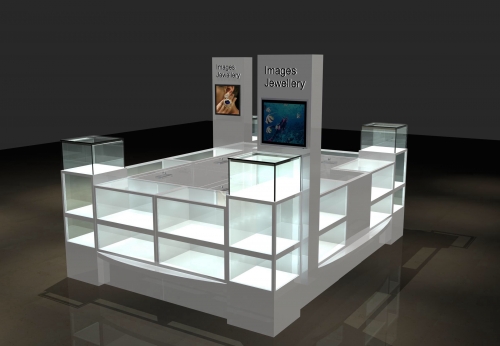 Customized Jewelry Showcase Counter for Shopping Mall | Funroadisplay