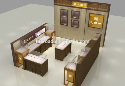 Wholesale luxury jewelry display kiosks for mall