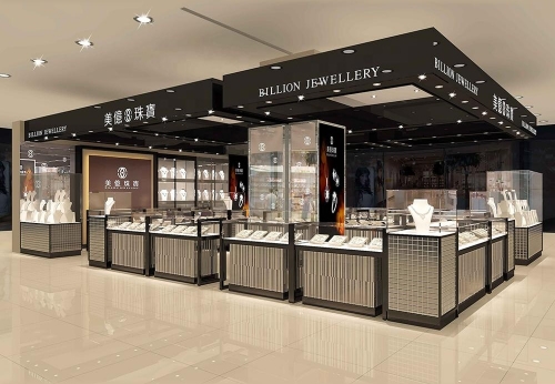 Customized Jewelry Kiosk for Shopping Mall Decor