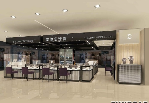 Customized Jewelry Showcase Kiosk for Shopping Mall Decoration