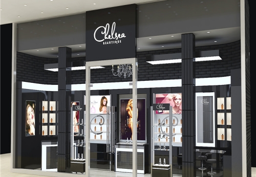 cosmetic shop decoration make up store interior design with display furniture