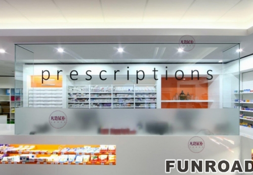 Customized Drug Store Showcase for Pharmacy Shop Decoration