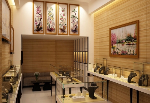 Custom Modern Jewelry Showcase for Store Decoration | Funroadisplay