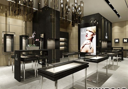 Luxury Jewelry Showcase Cabinet for Shopping Mall