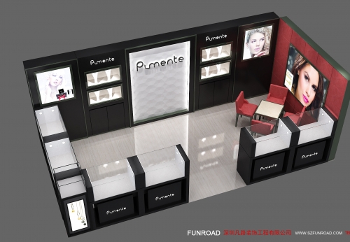 Shopping mall jewelry kiosk watch kiosk design