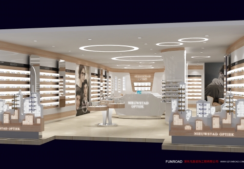 Retail Modern Showcase Counter for Optical Reveal Ark