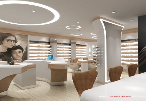 Retail Store Fixtures Modern Optical Shop Counter Design And Interior Design For Optical