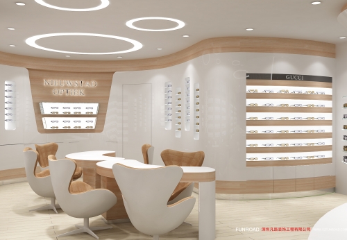 Retail Modern Showcase Counter for Optical Reveal Ark