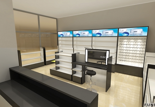 Bespoke cosmetic store display cabinet makeup display shelves for Cosmetic Shop Fixture