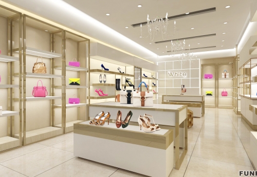 Retail Modern Showcase Display for Bag and Shoes