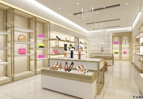 Modern Shop Retail Shoe Store Interior Equipment Design for Bag and Shoe