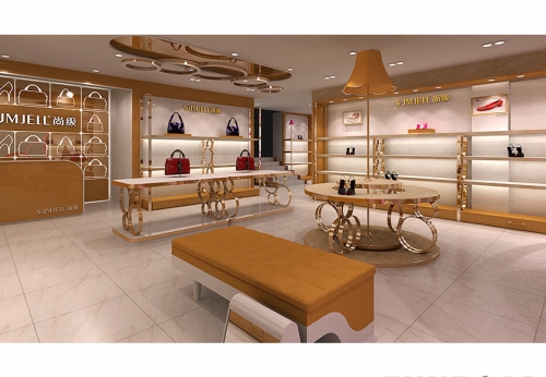 Beauty Display Cabinet Retail Store Interior Design Clothing Shoes Display Showcase for Sale