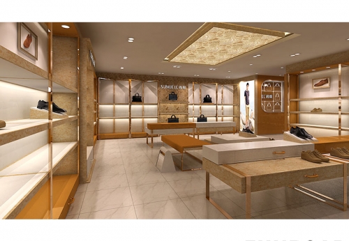 Beauty Display Cabinet Retail Store Interior Design Clothing Shoes Display Showcase for Sale