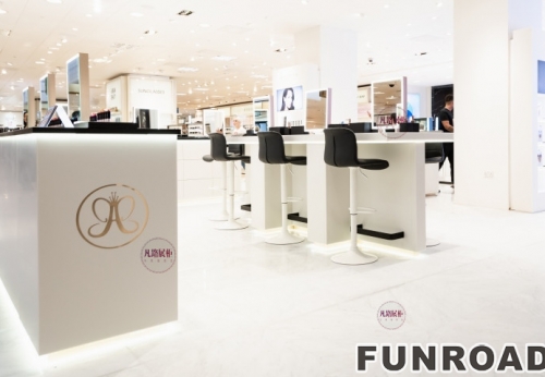 High end cosmetic shop display interior  design