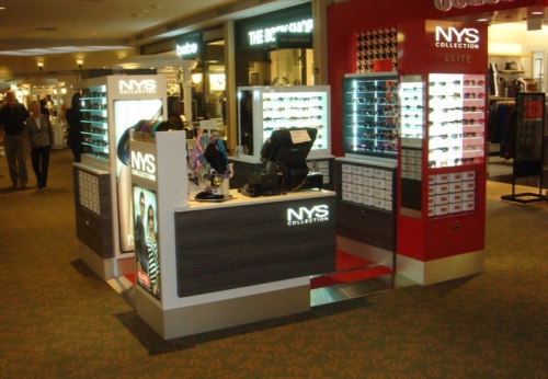   FR-JR-105  Eyewear Optical Kiosk in Mall 3D Design for Optical Sunglasses Shop Furniture
