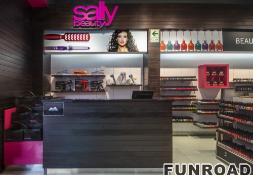 Unique Cosmetic Brand Shop Design with Customized Wooden Display Furniture
