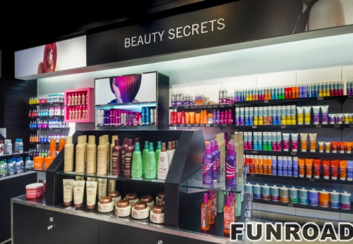 Unique Cosmetic Brand Shop Design with Customized Wooden Display Furniture