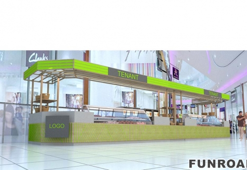 Food and Beverage Display Kiosk Food Kiosk Display for Shop Mall