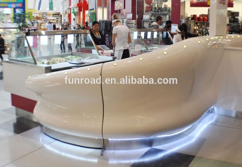 Retail Customized Interior Design Food Counter Bar and Cabinet