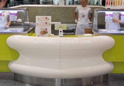 Retail Customized Interior Design Food Counter Bar and Cabinet