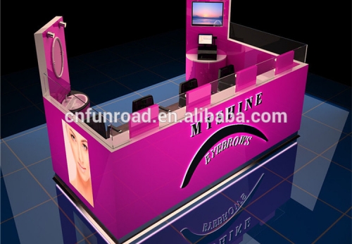 Customized Colorful Wooden Cosmetic Showcase for Store Furniture