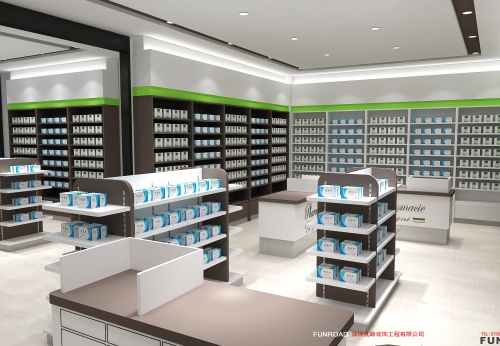 Best Sale Pharmacy Showcase Counter for Retail Drugstore Display
