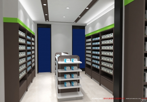 Best Sale Pharmacy Showcase Counter for Retail Drugstore Display