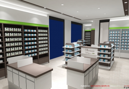 Best Sale Pharmacy Showcase Counter for Retail Drugstore Display